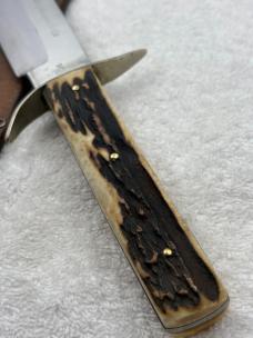 Vintage Solingen Germany Original 13" Bowie Fixed Blade Sheath Knife (3)