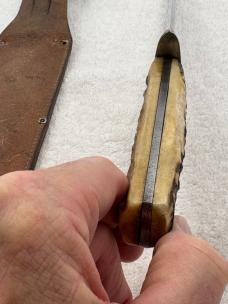 Vintage Solingen Germany Original 13" Bowie Fixed Blade Sheath Knife (3)