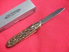 Vintage German Boker 715 Leverlock Knife Stag - Brand New Old Stock