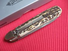 Vintage German Boker 715 Leverlock Knife Stag - Brand New Old Stock