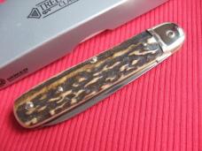 Vintage German Boker 715 Leverlock Knife Stag - Brand New Old Stock