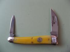 GREAT EASTERN NORTHFIELD 380225 CAMPFIRE WHITTLER SMOOTH YELLOW ROSE BONE #1