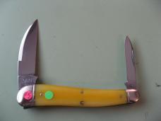 GREAT EASTERN NORTHFIELD 380225 CAMPFIRE WHITTLER SMOOTH YELLOW ROSE BONE #1
