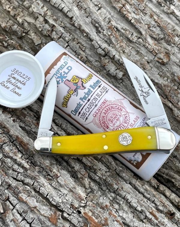 GEC NORTHFIELD ** 380225 SMOOTH YELLOW ROSE BONE HALF WHITTLER