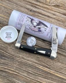 GEC TIDIOUTE ** SFO 380225 BLACK LINEN MICARTA HALF WHITTLER