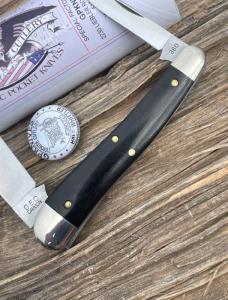 GEC TIDIOUTE ** SFO 380225 BLACK LINEN MICARTA HALF WHITTLER