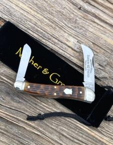 GEC ** MAHER & GROSH 38 PATTERN ANTIQUE BONE FARMER'S FRIEND