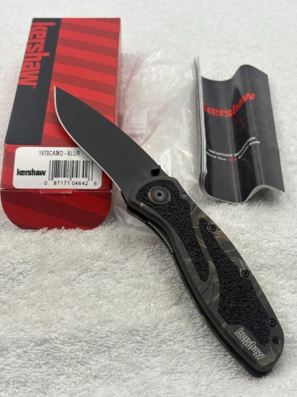 Kershaw 1670 Camo Blur Assist Open Folder New In Box Made In USA