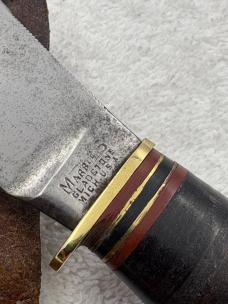 Marbles Vintage Hunting Woodcraft Fixed Blade Knife Made In Gladstone MI  USA 
