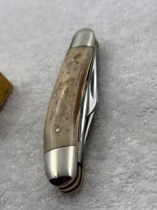 Parker Cutlery Co Made In Japan Eagle Brand Vintage 4 Blade Sowbelly Pocket Knife