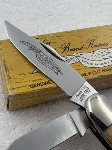 Parker Cutlery Co Made In Japan Eagle Brand Vintage 4 Blade Sowbelly Pocket Knife