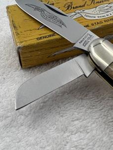 Parker Cutlery Co Made In Japan Eagle Brand Vintage 4 Blade Sowbelly Pocket Knife