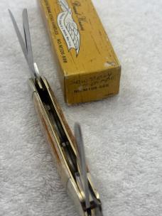 Parker Cutlery Co Made In Japan Eagle Brand Vintage 4 Blade Sowbelly Pocket Knife