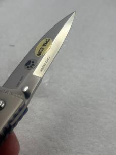 Lone Wolf Tighe-Pan Made In Japan 1 Blade Liner Lock Folder Pocket Knife (51)