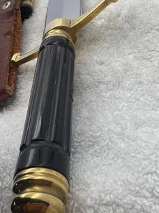 Custom Made Double Edge Blade Dagger With Beautiful Carved Handle