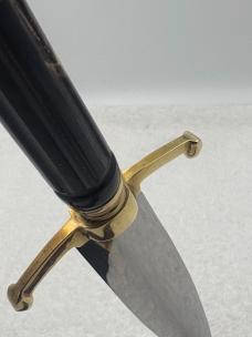 Custom Made Double Edge Blade Dagger With Beautiful Carved Handle