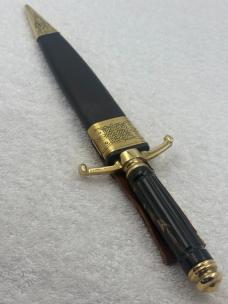 Custom Made Double Edge Blade Dagger With Beautiful Carved Handle