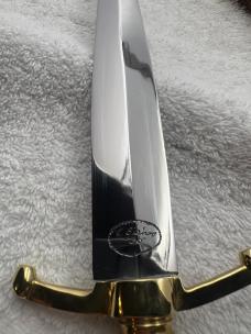 Custom Made Double Edge Blade Dagger With Beautiful Carved Handle