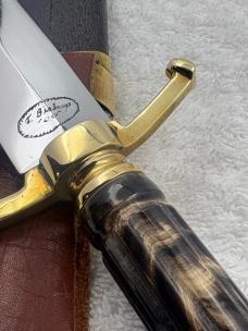 Custom Made Double Edge Blade Dagger With Beautiful Carved Handle