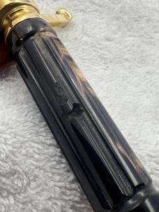 Custom Made Double Edge Blade Dagger With Beautiful Carved Handle