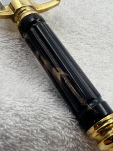 Custom Made Double Edge Blade Dagger With Beautiful Carved Handle