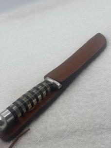 World War II Theater Knife 10 7/8" With Leather Sheath