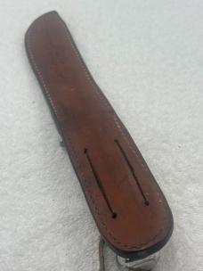 World War II Theater Knife 10 7/8" With Leather Sheath