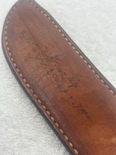 World War II Theater Knife 10 7/8" With Leather Sheath