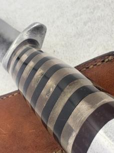 World War II Theater Knife 10 7/8" With Leather Sheath