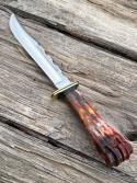  LEROY REMER BUCK 120 GENERAL BRASS GUARD WILDEBEEST WITH GOLD ONYX TRIM #10