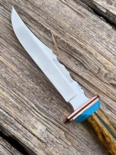  LEROY REMER BUCK 119 COPPER GUARD WILDEBEEST WITH TURQUOISE TRIM #9