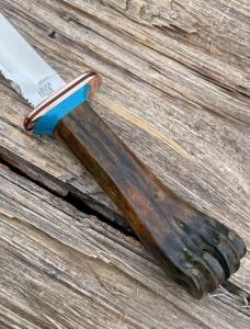  LEROY REMER BUCK 119 COPPER GUARD WILDEBEEST WITH TURQUOISE TRIM #9