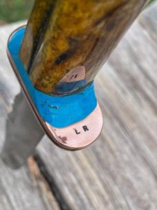  LEROY REMER BUCK 119 COPPER GUARD WILDEBEEST WITH TURQUOISE TRIM #9