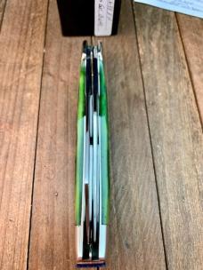 Wendell Carson Folding Hunter Green Wavy Jigged Bone 2010