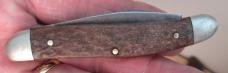 VTG BOWER Jigged Bone Serpentine 2 Blade Jack Knife C124 