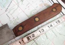 VTG MASE BROS 10" Blade Chef's Kitchen Knife Full Tang Wood Handle B74