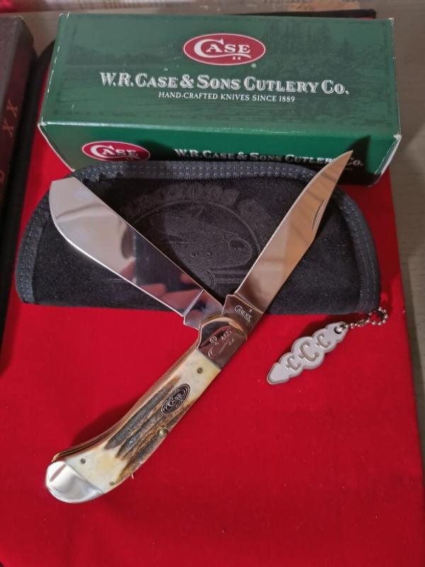 2007 Case Collectors Club Stag Large Saddlehorn 2007 Case Collectors Club Stag Large Saddlehorn