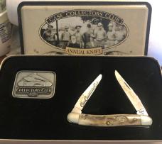 New in Tin 1998 Case CCC Stag Muskrat with COA 