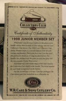 New in Tin 1998 Case CCC Stag Muskrat with COA 