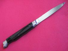 Vintage Italian INDIANA 9" Slant Bolster HORN Switchblade Knife