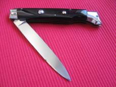 Vintage Italian INDIANA 9" Slant Bolster HORN Switchblade Knife