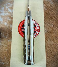 RoseCraft Blades Genuine Stag Savage Creek Gunstock RCT014-ST D2 Clip Point