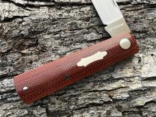 WF STEENKAMP NATIVE M390 VINTAGE MICARTA BARLOW SLIP-JOINT KNIFE