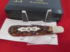 Kissing Crane 150th Anniversary Brown Bone Boys Knife1834 to 1984
