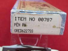 Case XX Red Bone Pocket Worn Pen Pattern # 6227 SS