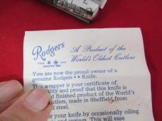 Rogers Sheffield England Wood Handle Barlow 