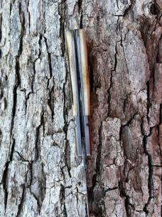 VINCENZO BALISTRERI CUSTOM STAG BARLOW WITH COPPER ACCENTS KNIFE