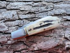 VINCENZO BALISTRERI CUSTOM STAG BARLOW WITH COPPER ACCENTS KNIFE