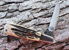 VINCENZO BALISTRERI CUSTOM STAG BARLOW WITH COPPER ACCENTS KNIFE