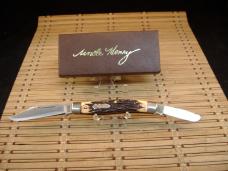 SCHRADE UNCLE HENRY 885-UH KNIG RANCH LARGE TRIPLE BLADE U.S.A. MADE MINT NOS STOCKMAN POCKET KNIFE